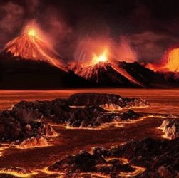 Imagen de un volcán activo, uno de los volcanes más poderosos y fascinantes del planeta.